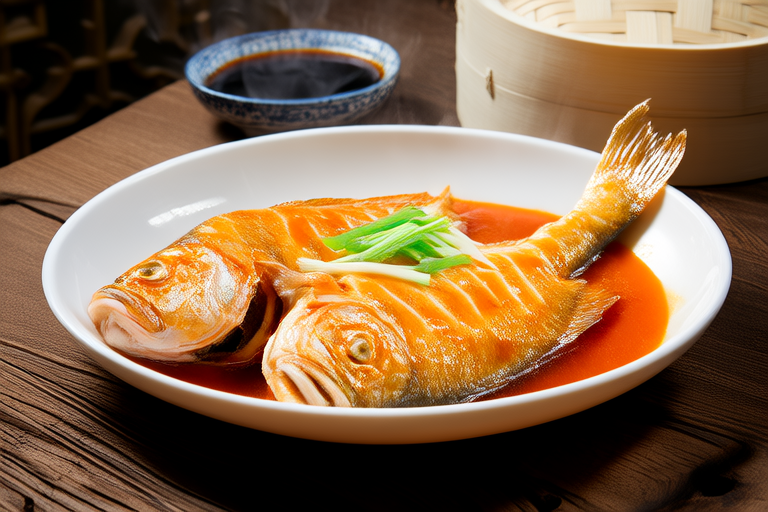Heavenly Flavors: Classic Cantonese Steamed Sea Bass