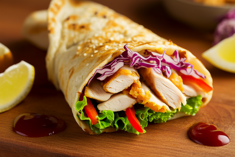 Quick & Crunchy Chicken Salad Wrap
