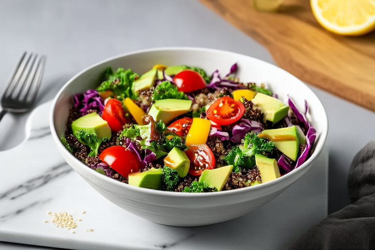 Quinoa Rainbow Veggie Salad