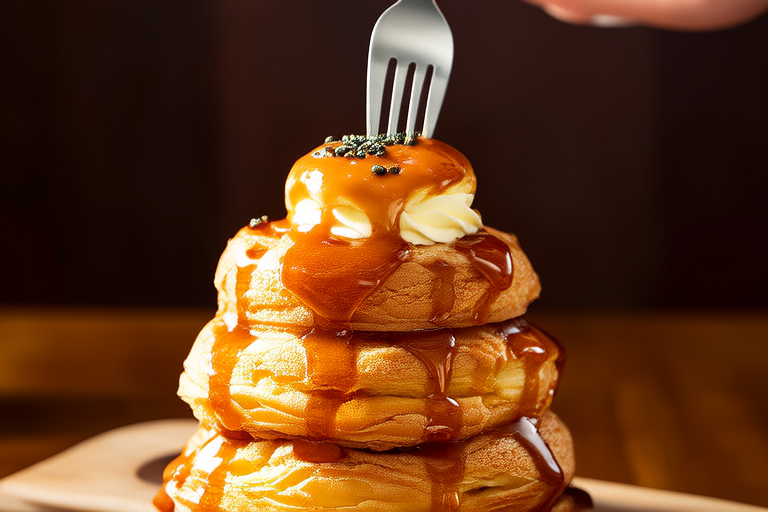 Rich Vanilla Bean Profiteroles