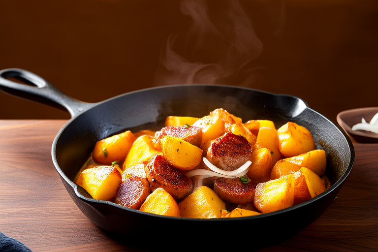Savory Sausage and Sweet Potato Hash