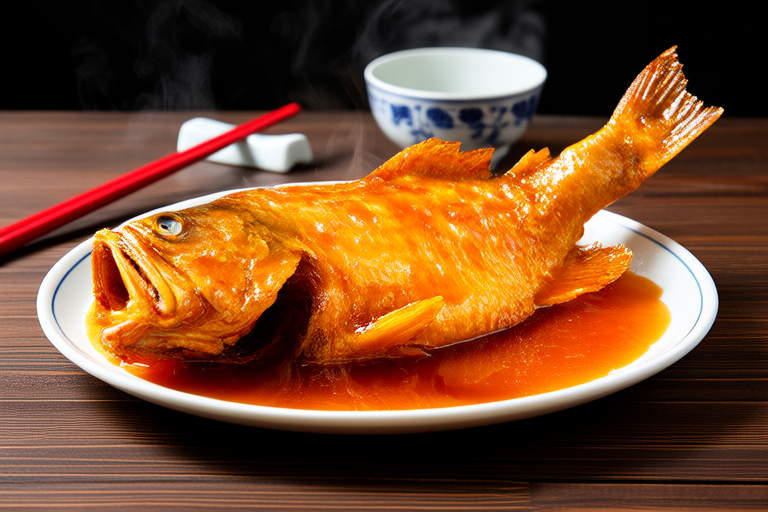 Sizzling Shandong Sweet and Sour Mandarin Fish