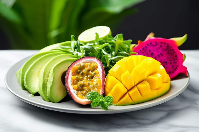 Tropical Fruit and Avocado Delight Salad