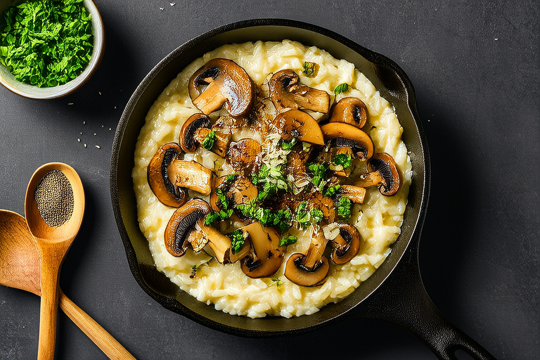 Weeknight Wonder: One-Pot Creamy Mushroom Risotto